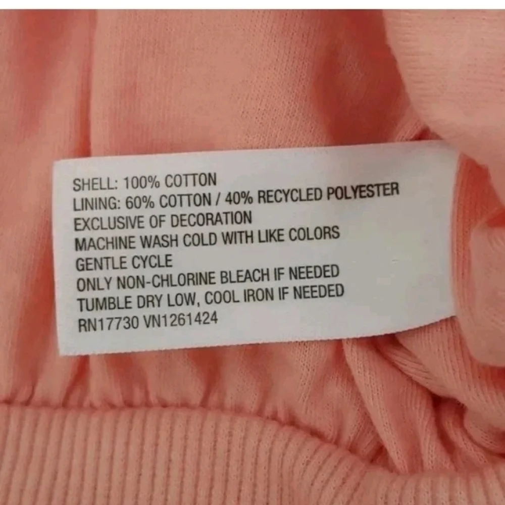 Wild Fable Women's Bubble Hem Sweatshirt Peach Orange